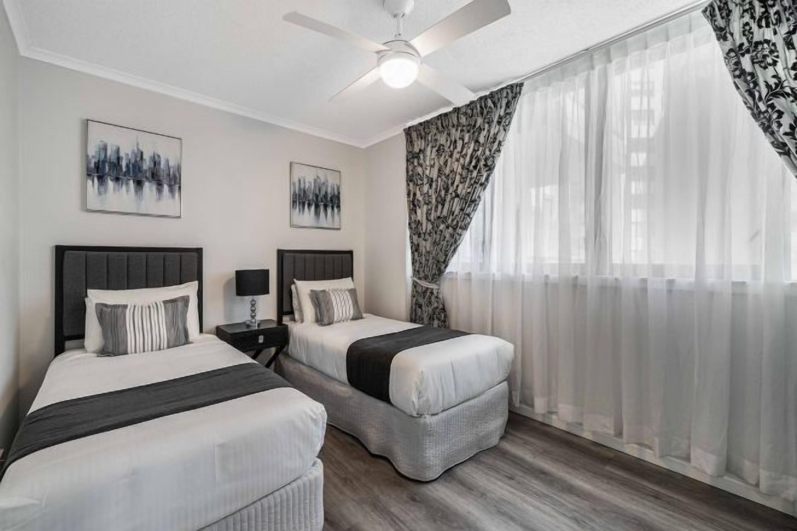 Individually decorated, individually furnished, laptop workspace