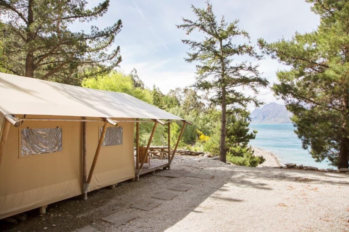 Safari Tent, Multiple Beds, Lake View, Lakeside | 2 bedrooms, bed sheets