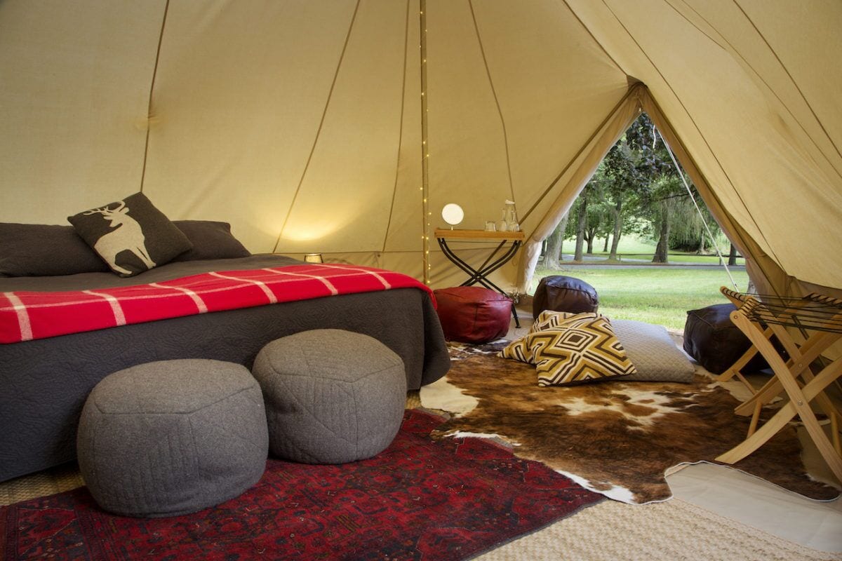 Glamping Bell Tent, Shared Bathroom