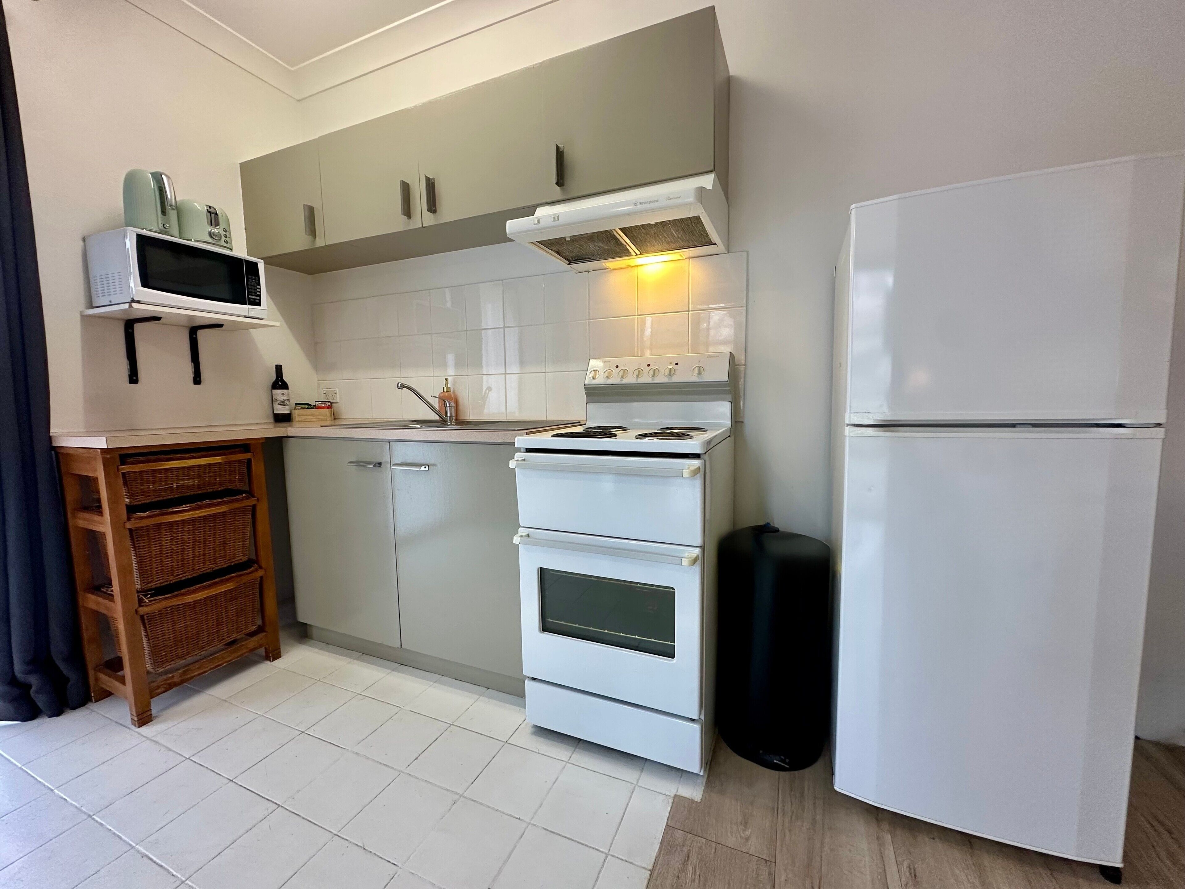studio | private kitchen | full-sized fridge, microwave, stovetop, electric kettle