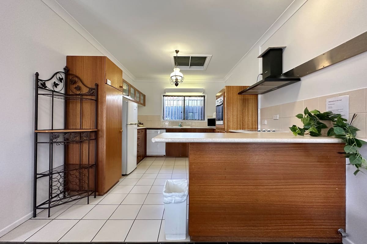 apartment | private kitchen | full-sized fridge, microwave, stovetop, electric kettle