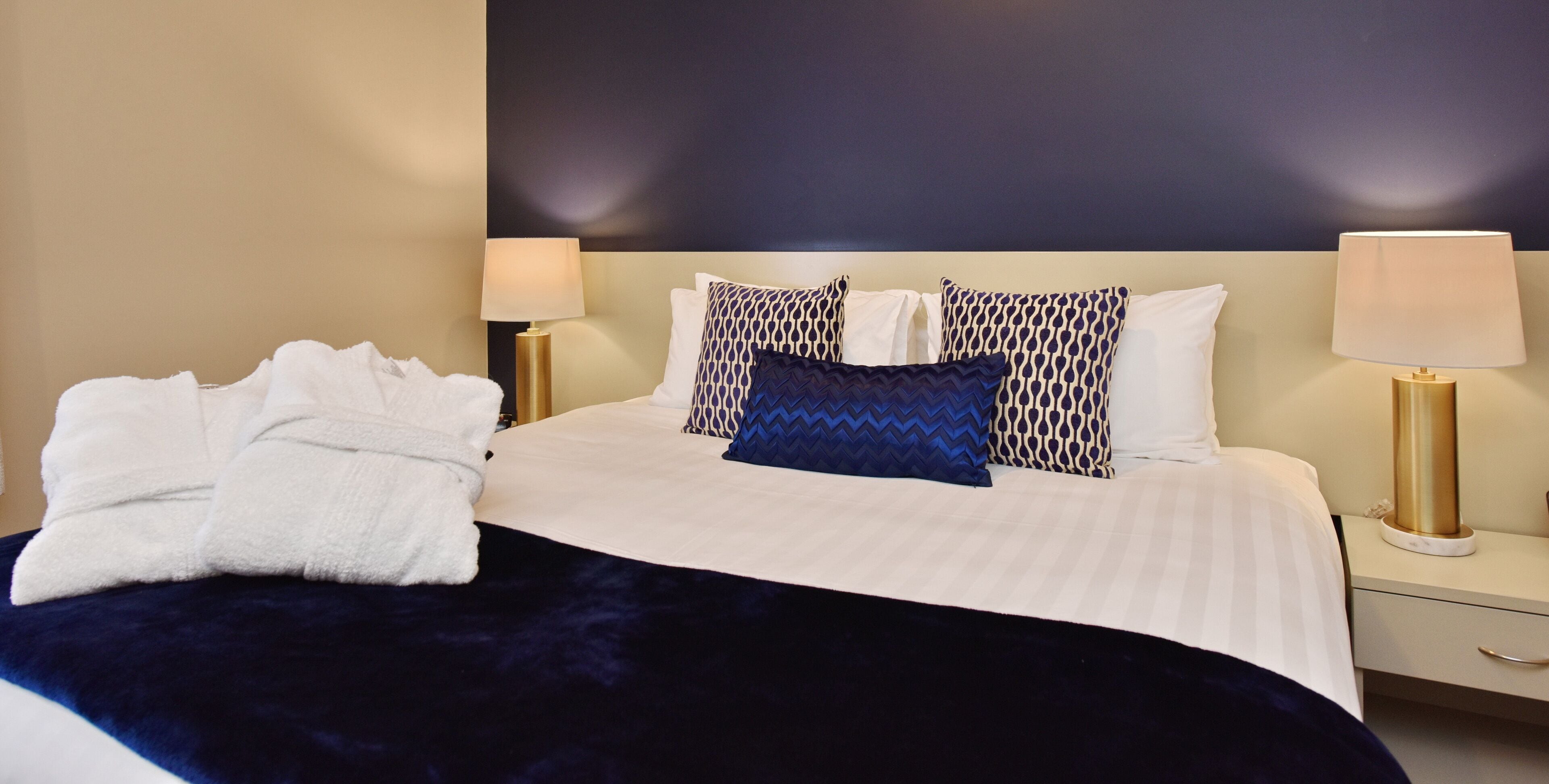 Individually furnished, blackout curtains, soundproofing