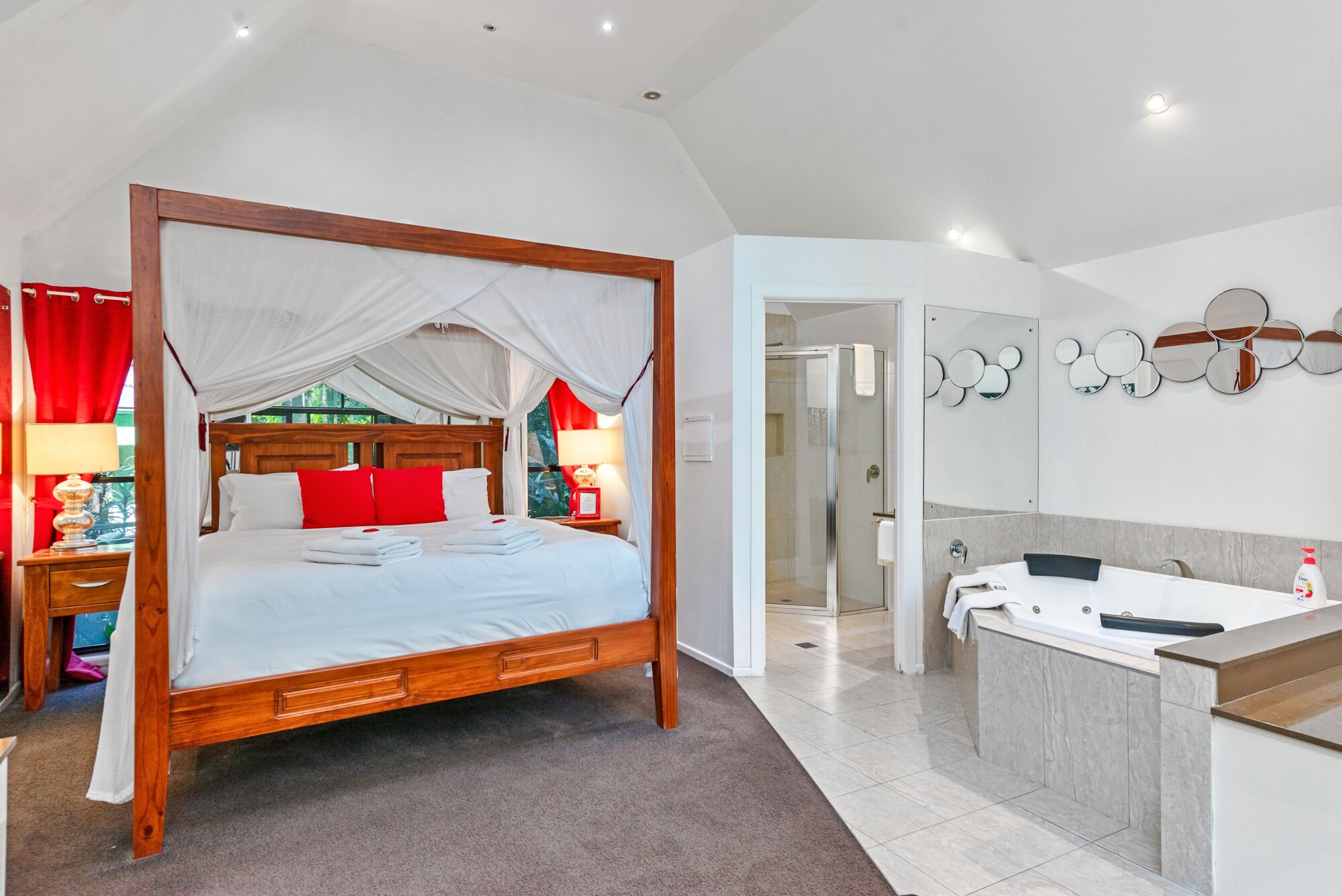 Premium bedding, pillow-top beds, iron/ironing board, bed sheets