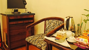 In-room safe, desk, iron/ironing board, WiFi (free)