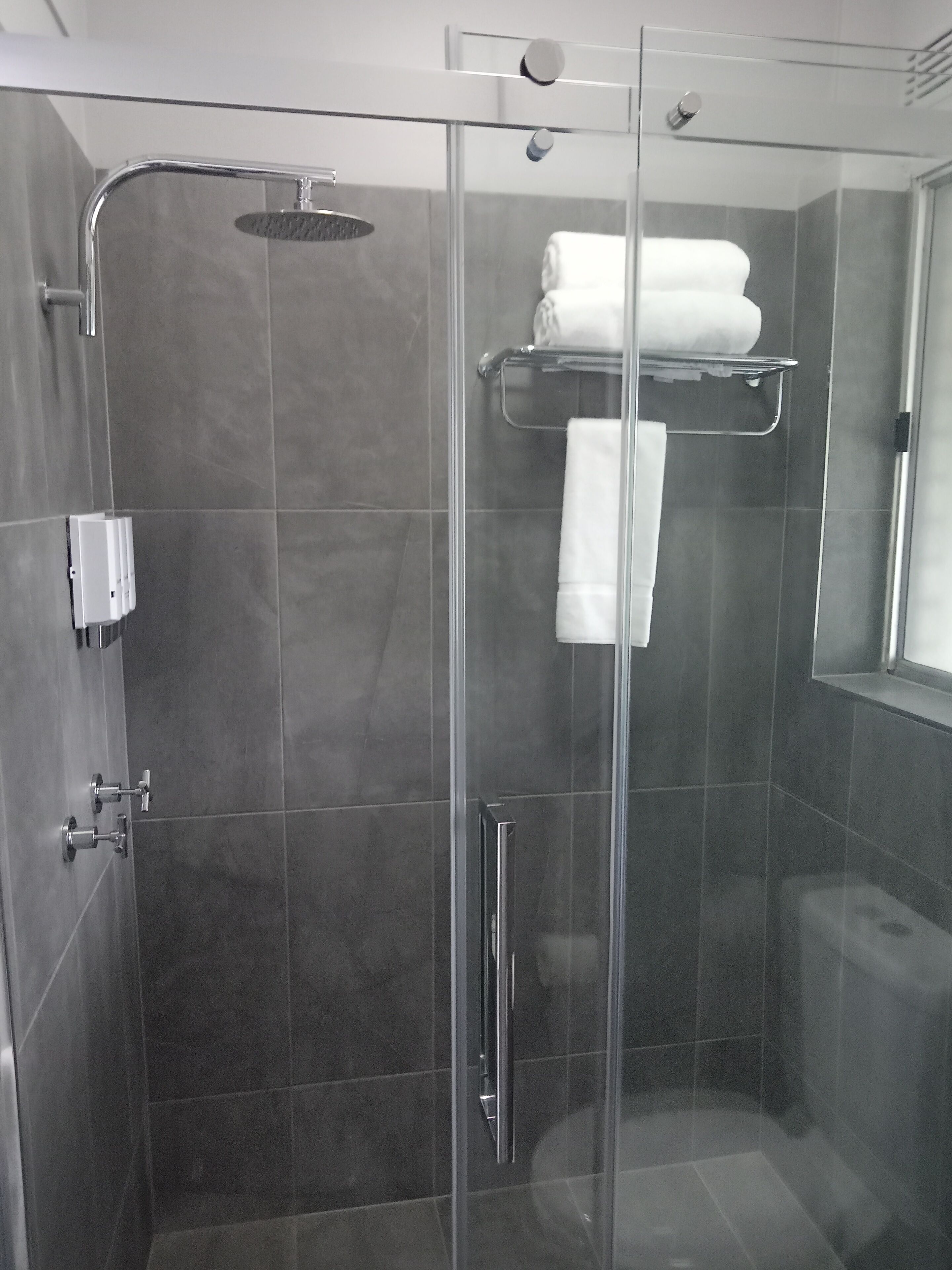 Deluxe Large Family Room for 7 | Bathroom | Shower, free toiletries, hair dryer, towels