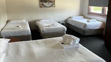 Escritorio, tabla de planchar con plancha, wifi gratis y ropa de cama