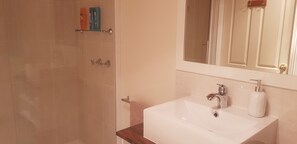 Secador de pelo, toallas