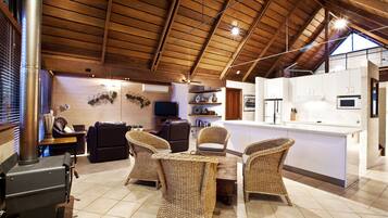 Premium Villa, 3 Bedrooms (One bath Villa 14) | Living area | Flat-screen TV