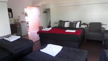 Desk, iron/ironing board, free WiFi, bed sheets