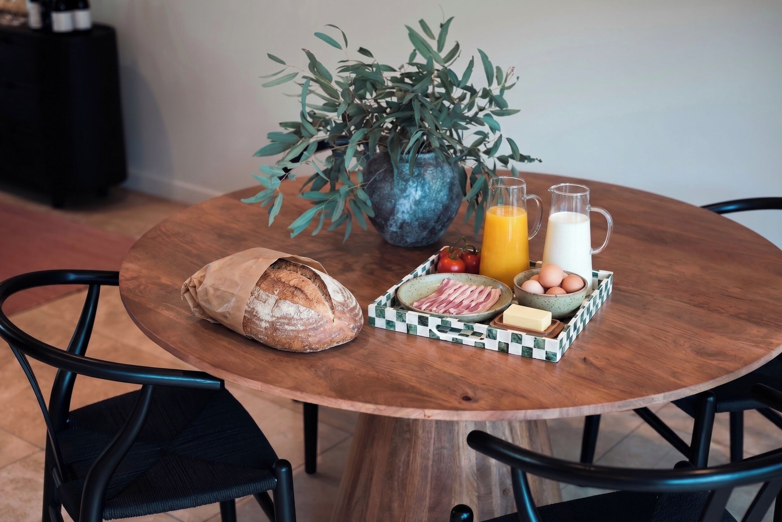 Free daily self-serve breakfast