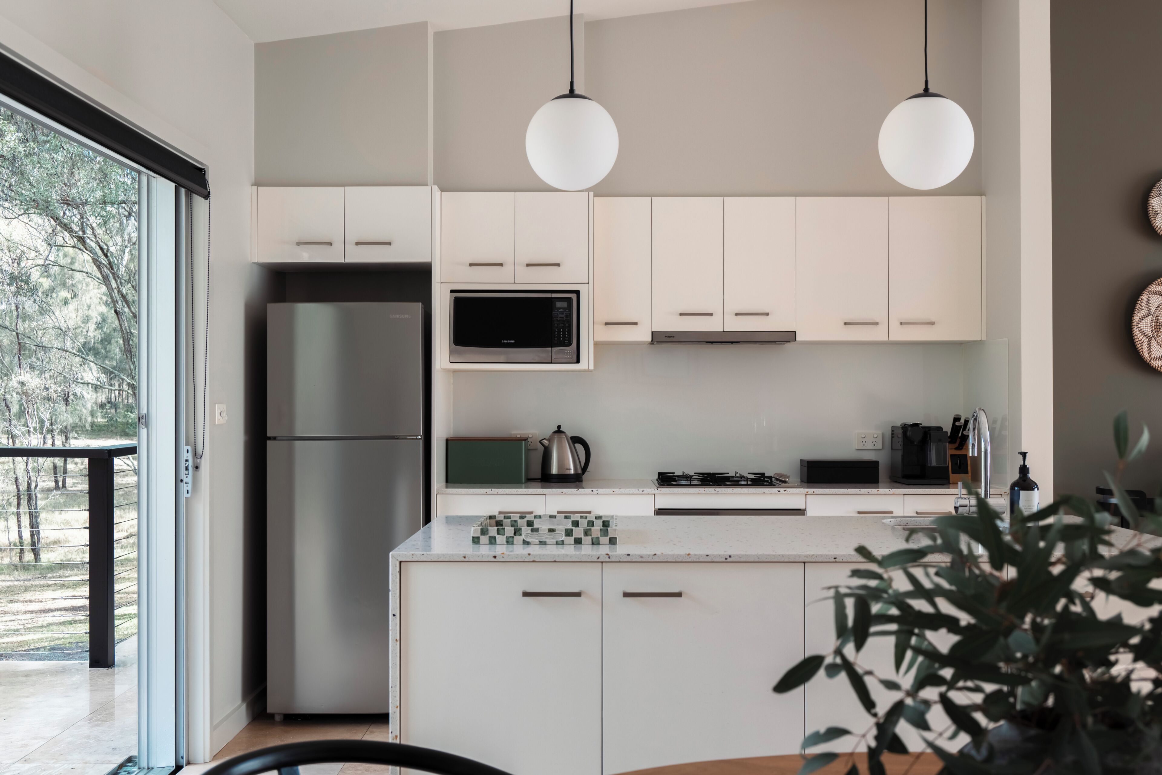Luxury Villa, 1 King Bed, Non Smoking, Fireplace | Private kitchen | Espresso maker, coffee/tea maker, full-sized fridge, microwave