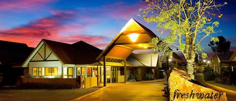 Front of property - evening/night