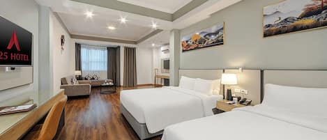 Chambre Junior double, vue sur la ville | Vue de la chambre