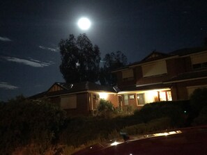 Front of property – evening/night