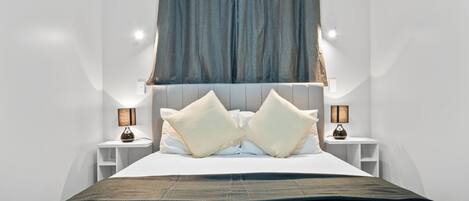 3 間睡房、高級寢具、免費 Wi-Fi、床單