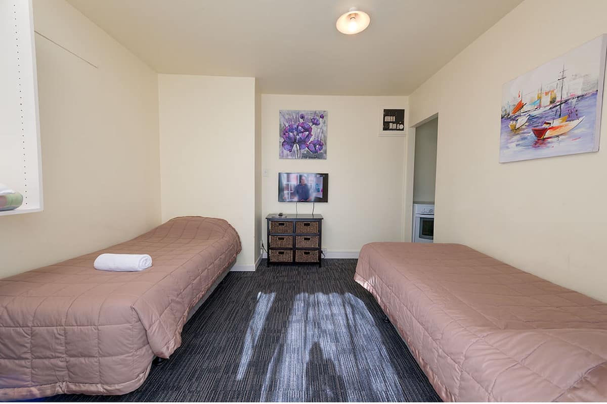 Economy Studio, 2 Single Beds, Kitchen | Premium bedding, desk, free WiFi