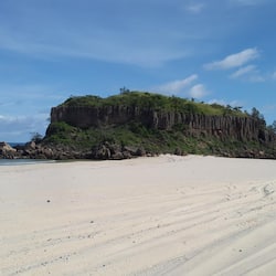 On the beach