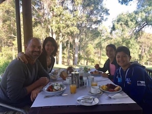 Daily continental breakfast (AUD 15 per person)