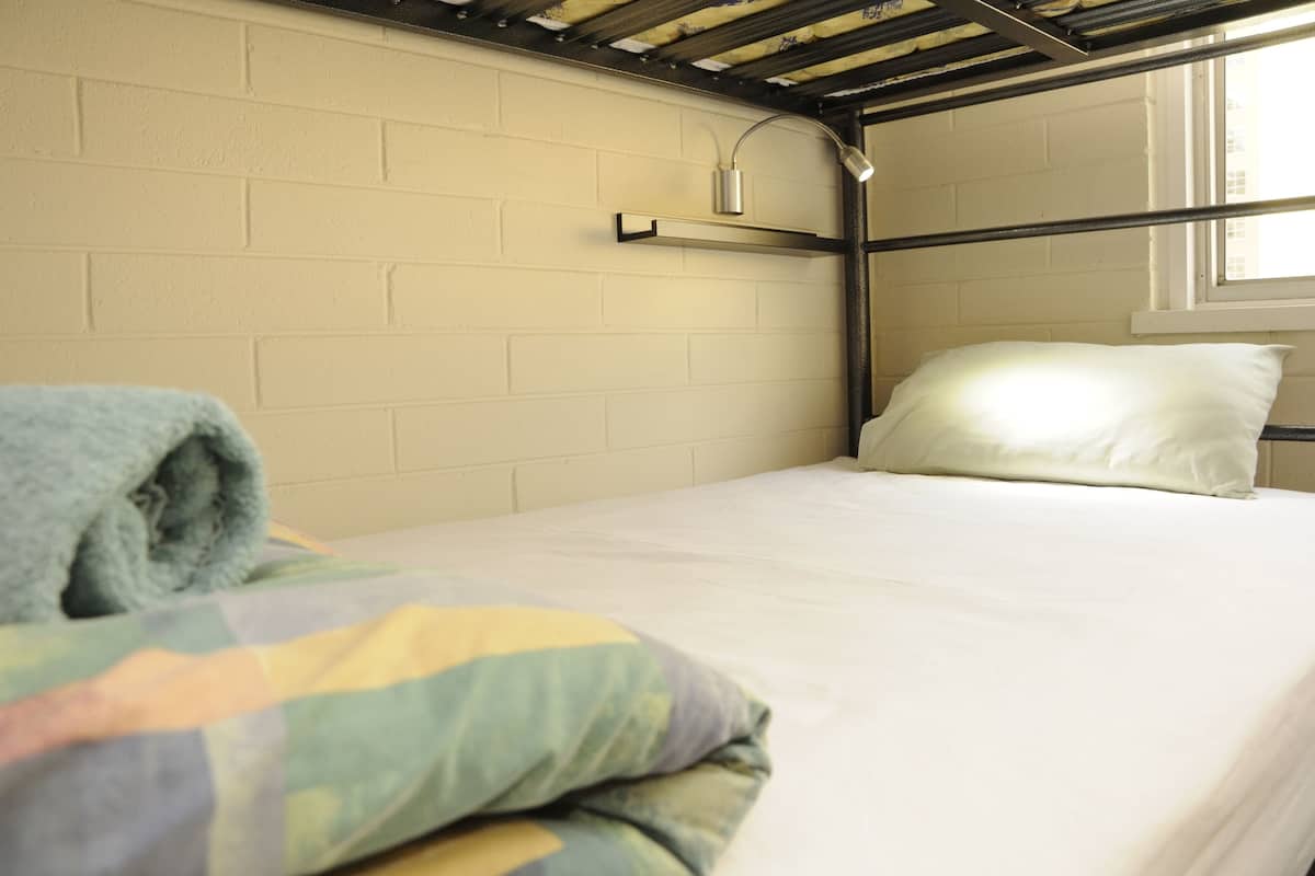Blackout curtains, free WiFi, bed sheets