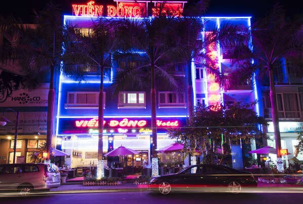 Front of property – evening/night