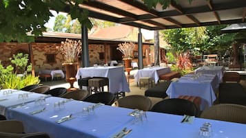 Outdoor wedding area