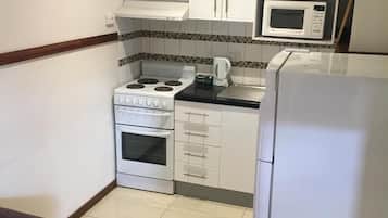 Fridge, microwave, coffee/tea maker