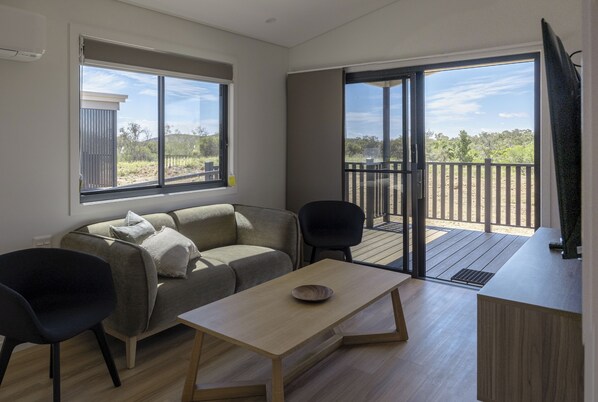 Cabane Deluxe, 2 chambres (Sleeps 4) | Coin séjour