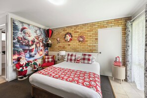 Chambre, 1 grand lit, vue jardin