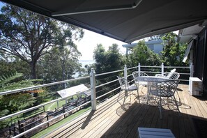 Terrace - Large 1 Bed Fully Equipped Apartment with Terrace and Water Views | Terrace/patio - Amore At The Beach (Nelson Bay)