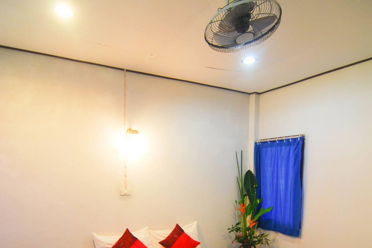 Standard Fan | Desk, blackout drapes, soundproofing, WiFi (free)