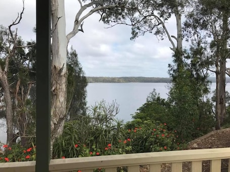 One Bedroom Waterfront Cabin | Balcony view