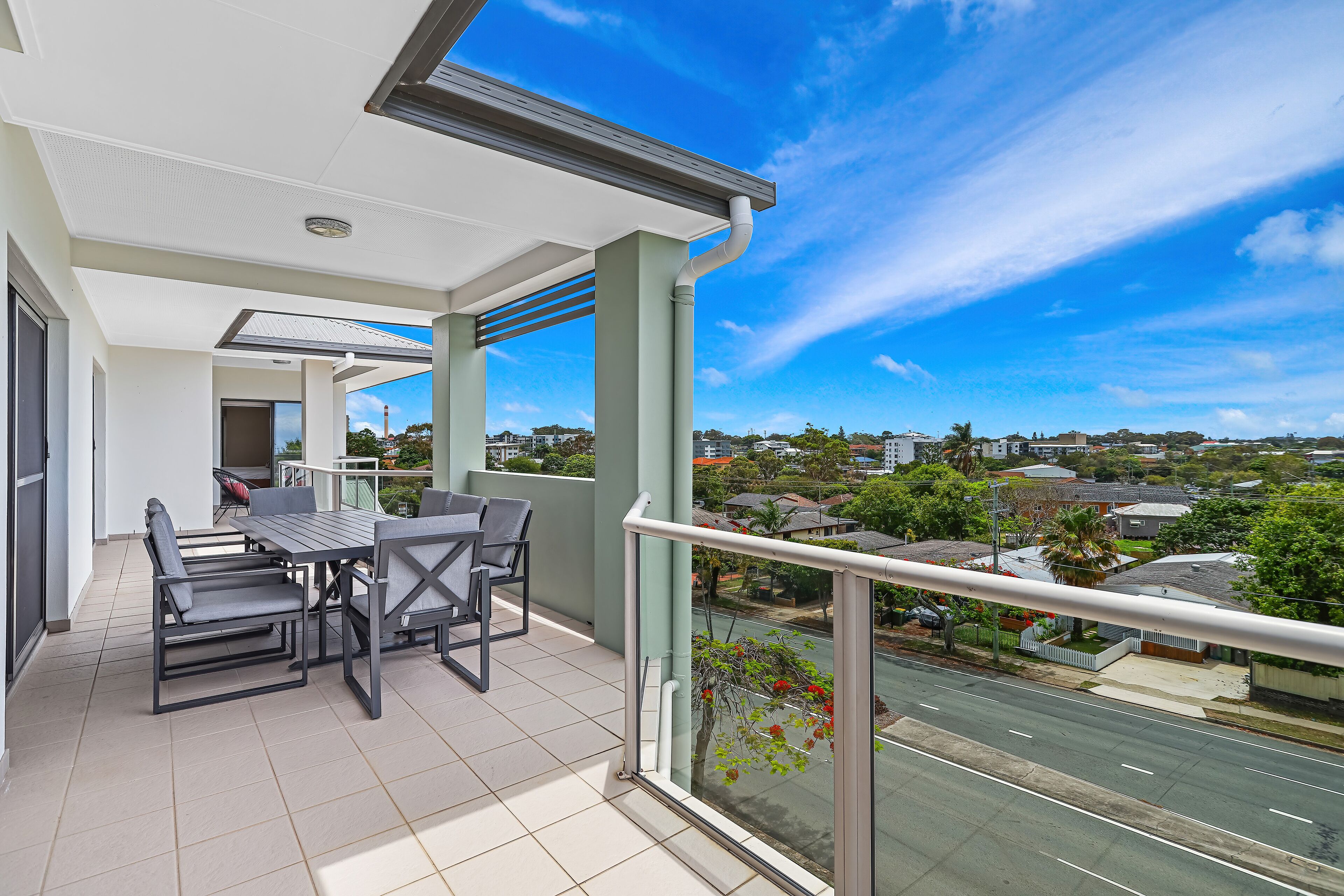 Cobertura, 3 quartos, vista para o oceano | Sacada