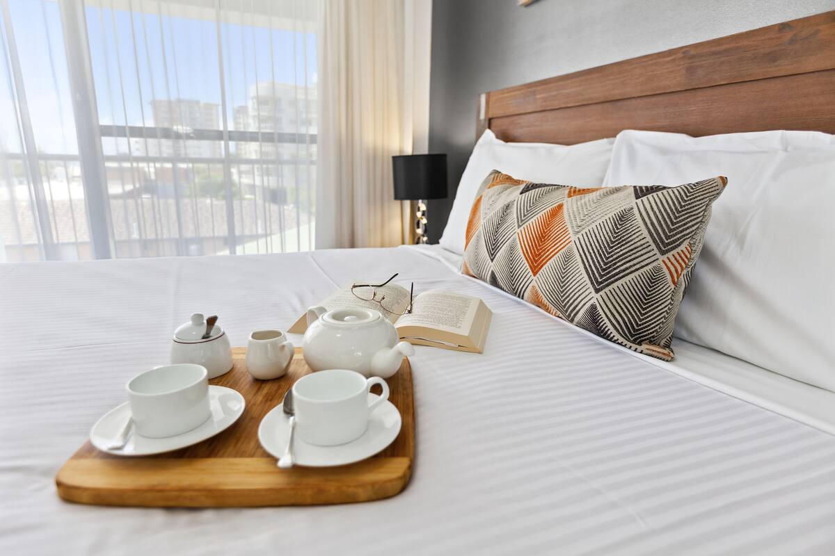 Minibar, blackout curtains, iron/ironing board, free WiFi