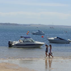 On the beach, white sand, fishing