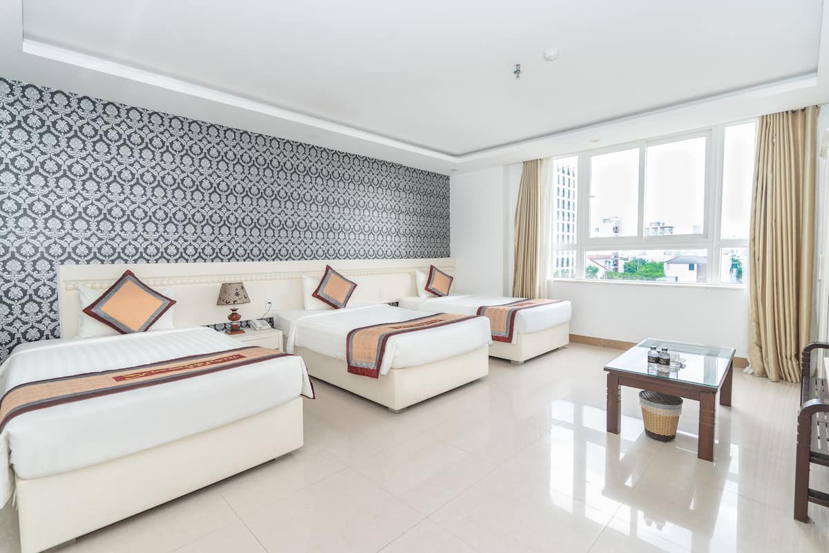 Basic Triple Room, Garden View | View from room