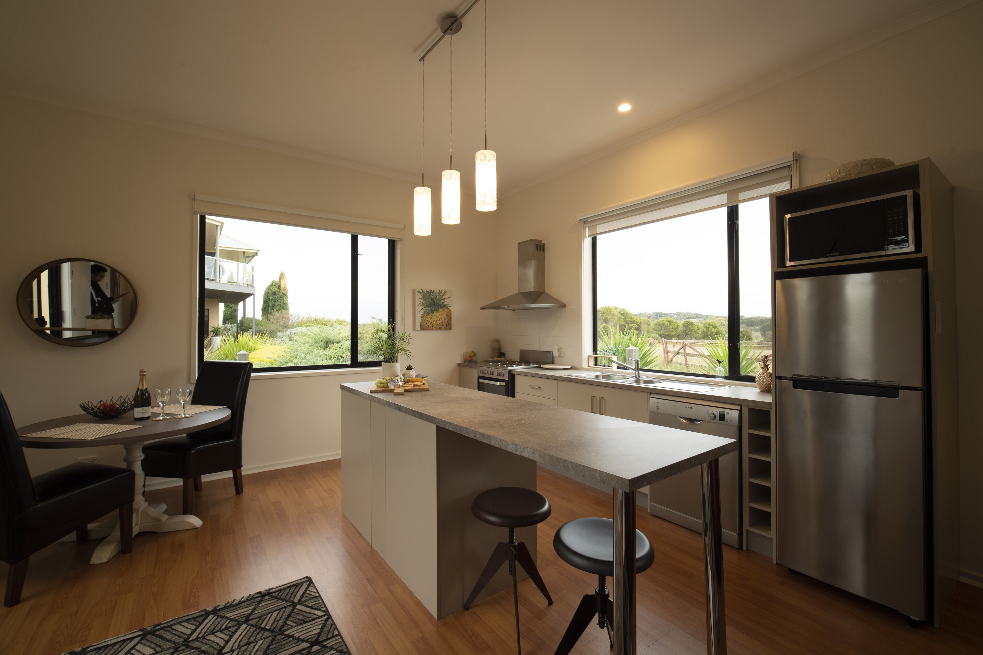 Luxury Cottage, 1 Bedroom | Private kitchen | Full-sized fridge, microwave, oven, stovetop