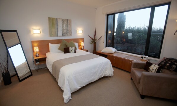 1 habitación, ropa de cama de alta calidad y cortinas blackout 