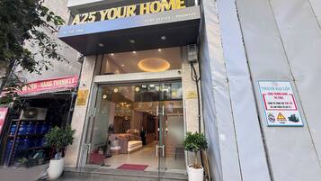 Majoituspaikan julkisivu