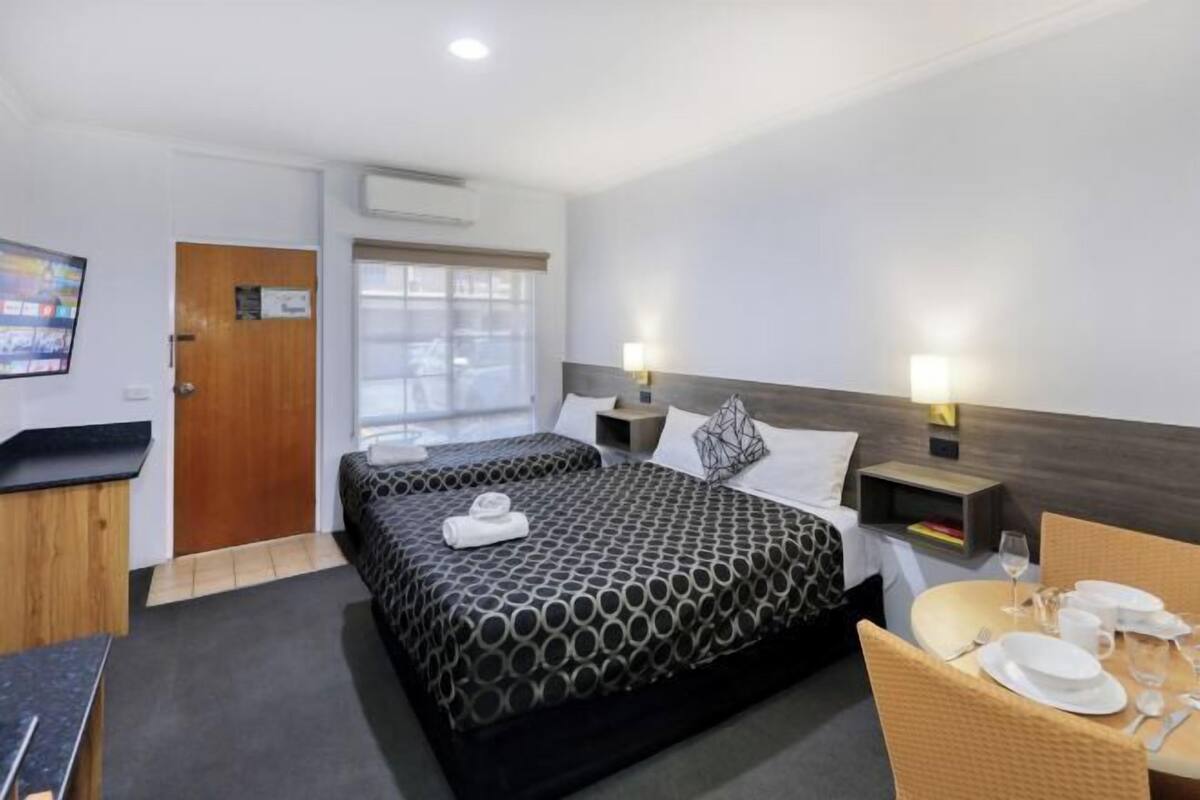 Premium bedding, down comforters, Select Comfort beds, in-room safe
