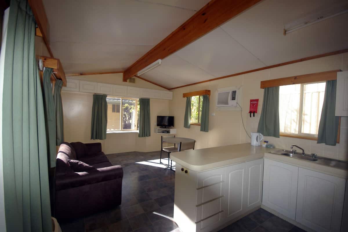 Standard Chalet, 1 Bedroom, Non Smoking, Kitchen | Living area | TV, DVD player