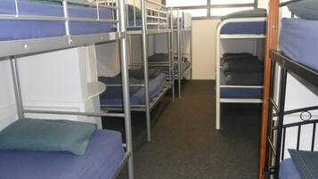 Bed in 16-Bed Mixed Dormitory Room | Iron/ironing board, free WiFi, bed sheets