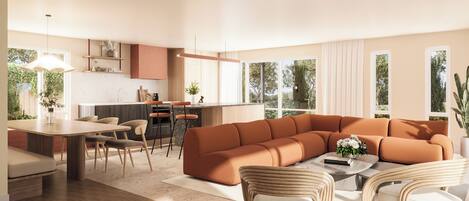 Apartemen Khas | Seprai premium, meja kerja, dan setrika/meja setrika