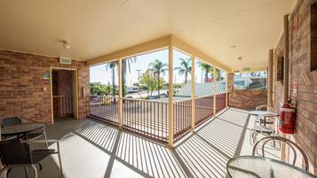 Fridge, microwave, coffee/tea maker, electric kettle