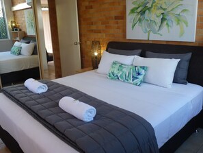 1 bedroom, premium bedding, desk, iron/ironing board