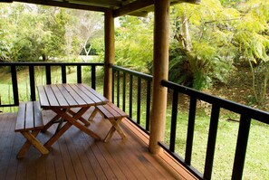 Standard Suite, 1 Bedroom, Non Smoking, Kitchen (Blue Cottage) | Terrace/patio - Lake Eacham Tourist Park & Self Contained Cabins (Lake Eacham)