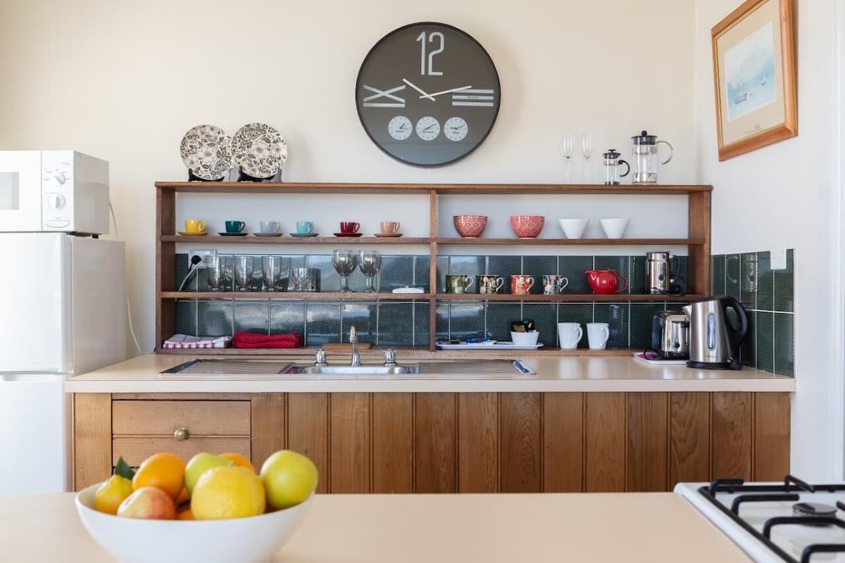 penthouse | private kitchen | full-sized fridge, microwave, stovetop, coffee/tea maker