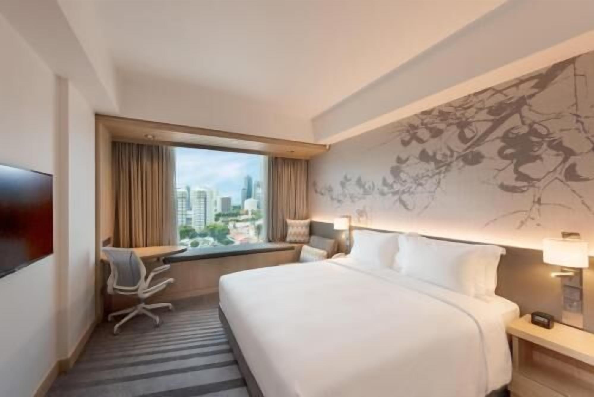 In-room safe, desk, laptop workspace, blackout curtains