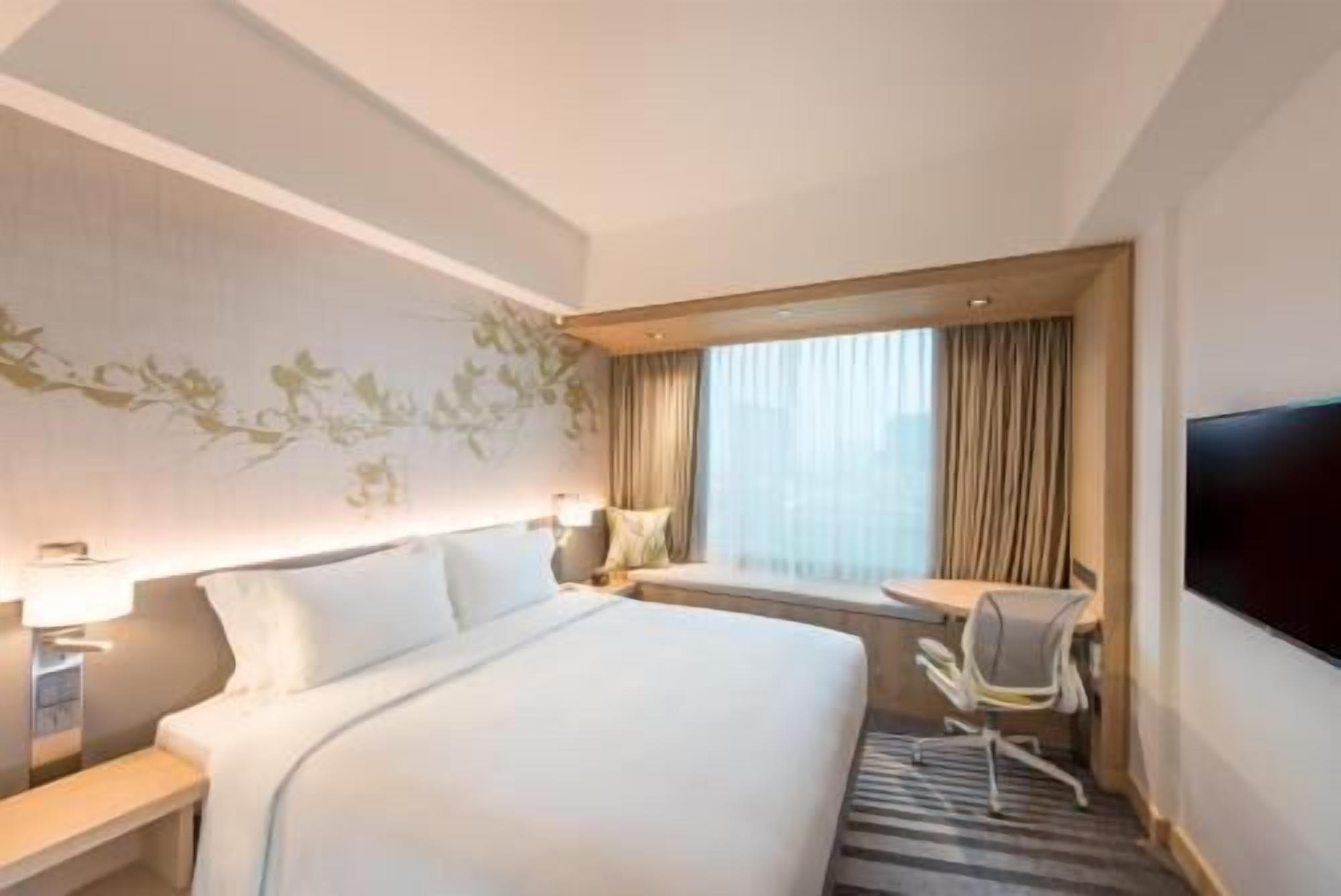 In-room safe, desk, laptop workspace, blackout curtains