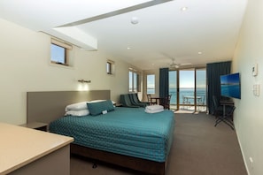 Minibar, desk, blackout drapes, soundproofing