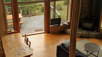TV, fireplace, DVD player